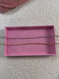 Chaine maille rectangle à personnaliser pour collier charms