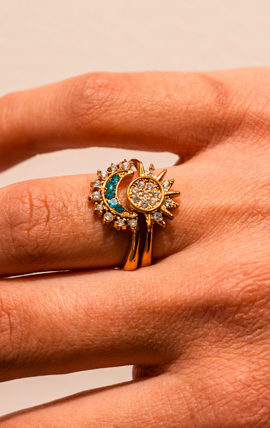 Bague Duo Soleil et Lune