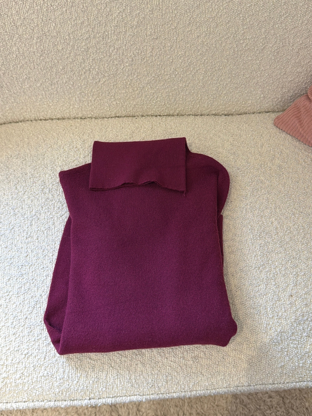 Pull col roulé