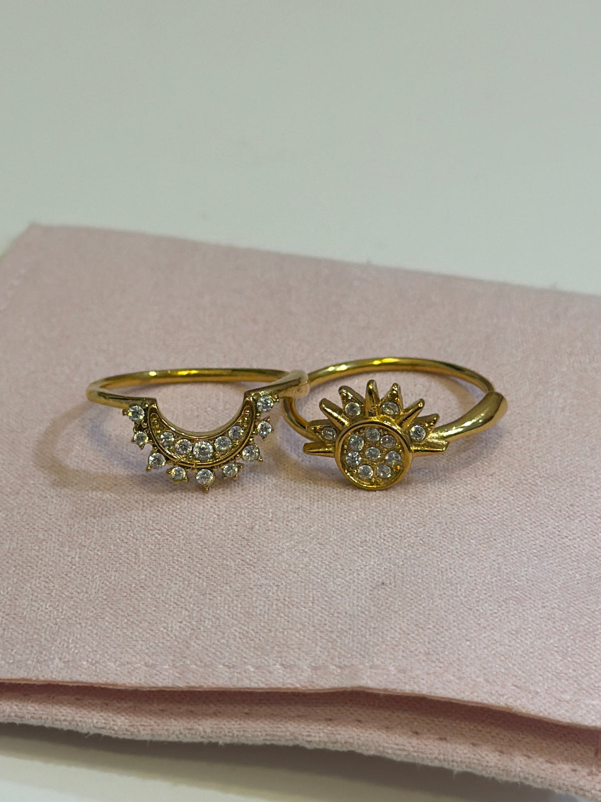 Bague Duo Soleil et Lune