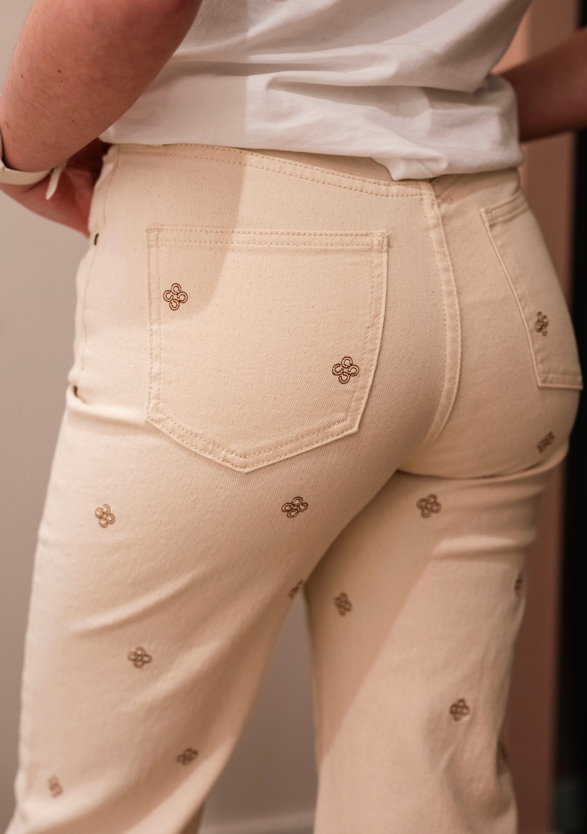 Jean beige "Lyla"