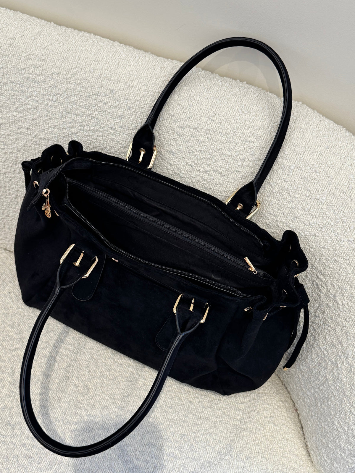 Sac cabas en suédine