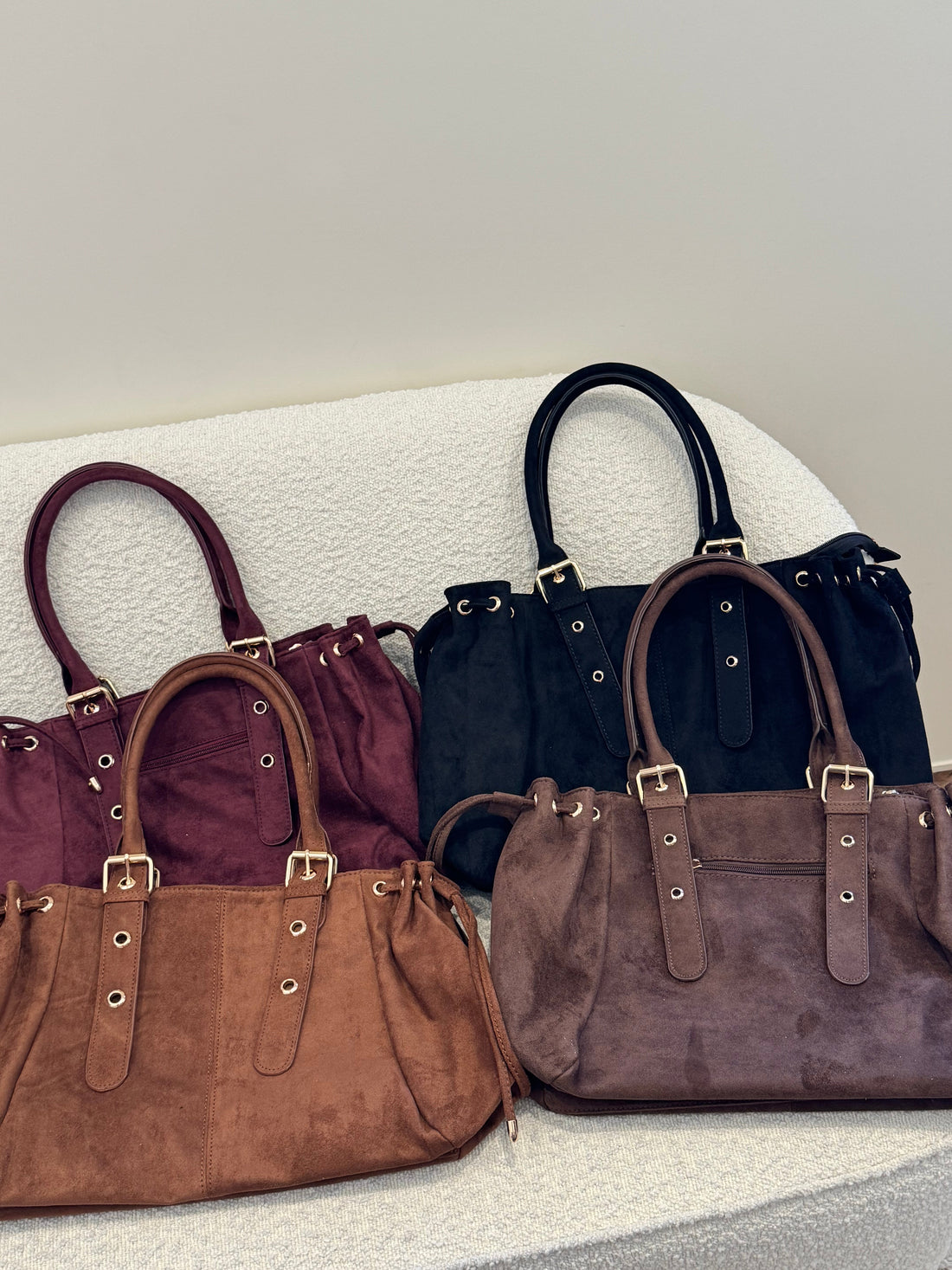 Sac cabas en suédine