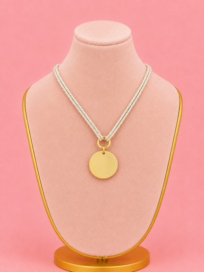 Collier gravure cordon