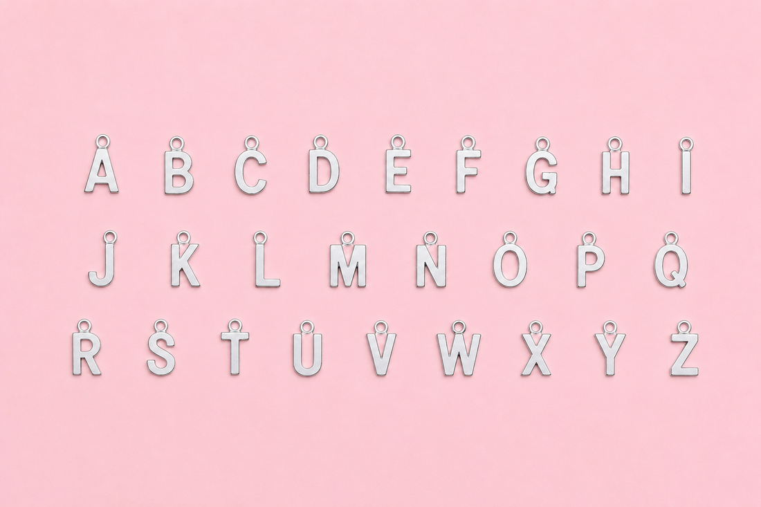 Lettres Charms doré/argenté