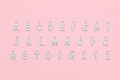 Lettres Charms doré/argenté