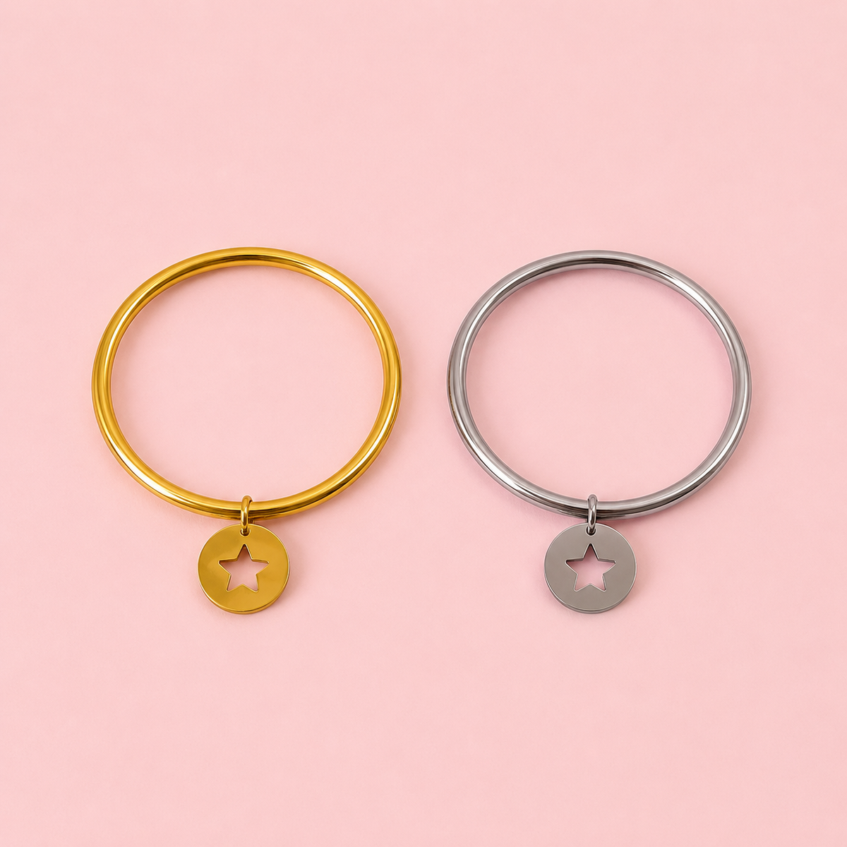 Bracelet jonc "Star"