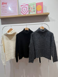 Pull col roulé 