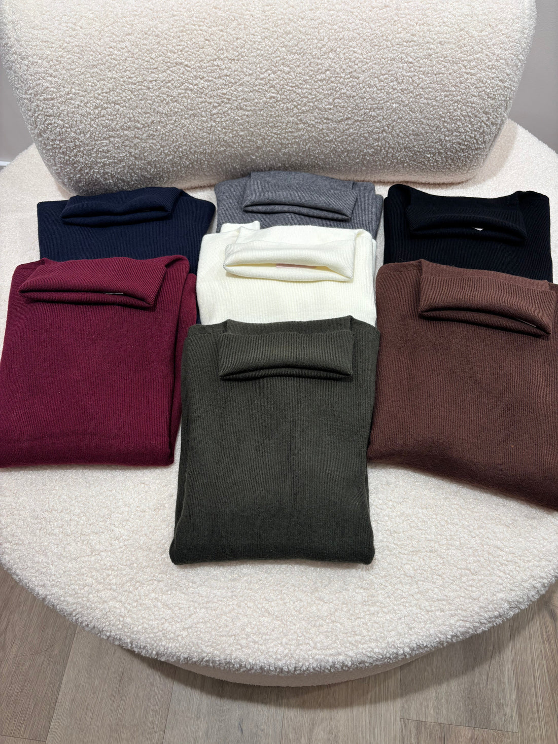 Pull col roulé